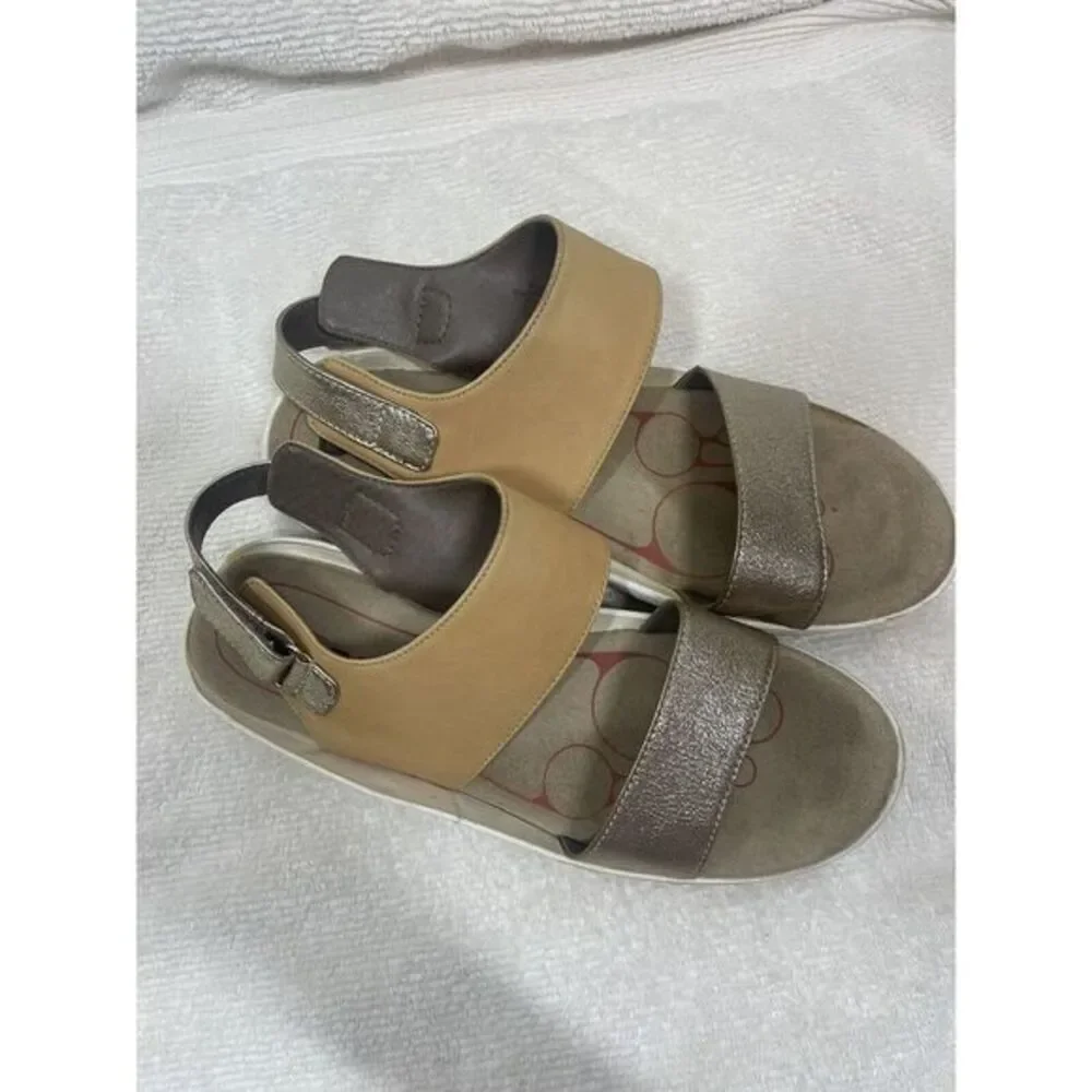 Bionica Yolanda Women’s Size 8.5 Leather Wedge Platform Slingback Comfort Sandal - Picture 5 of 16